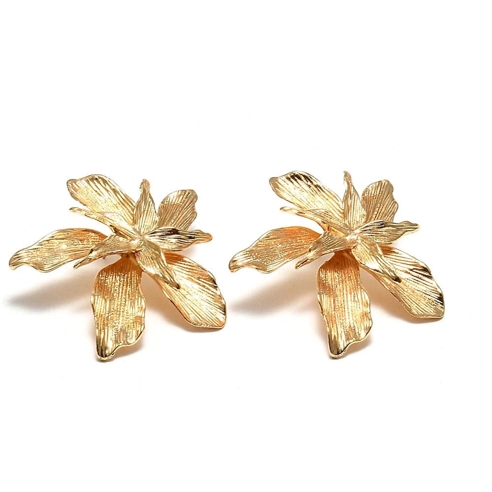 Classic Piercing Earring Double Layered Flower Earrings Popular Women's Accessories Wholesale Trendy Jewelry