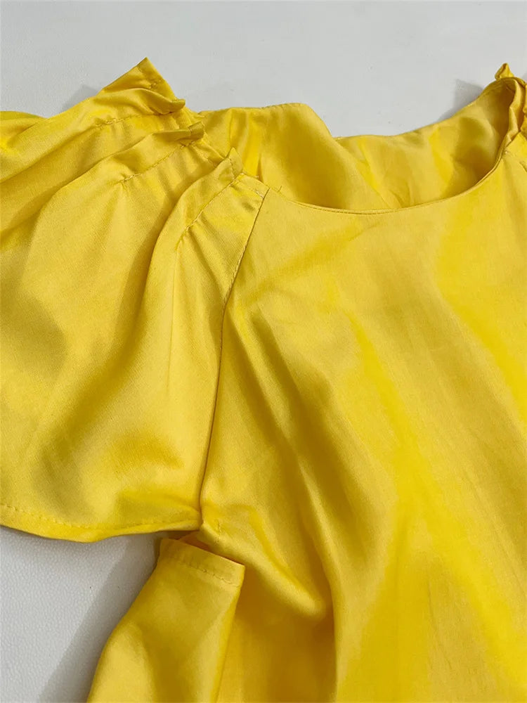 Wmstar Long Dresses for Women 2025 Casual Sweet Solid Color Pockets Loose Summer Clothes Maxi Dresses Wholesale Dropshipping