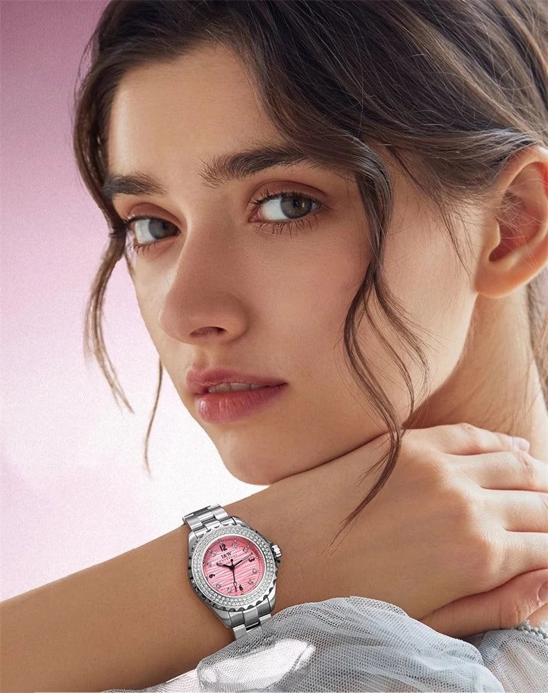 CARNIVAL Woman Fashion Quartz Wristwatches Ladies Brand Luxury Rose Gold Silver Watches Waterproof for Women Relojes De Mujer