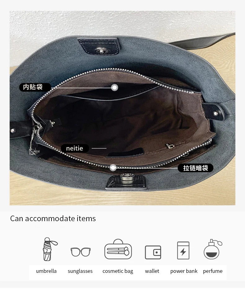 Women's Cowhide Genuine Leather Bag Ladies High Quality Luxury Designer Handbag Fashion Crossbody Bags Female Shoulder Bag Lady