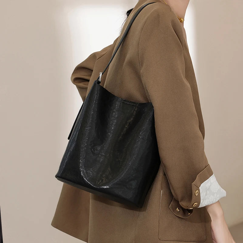 Women's Cowhide Genuine Leather Bag Ladies High Quality Luxury Designer Handbag Fashion Crossbody Bags Female Shoulder Bag Lady