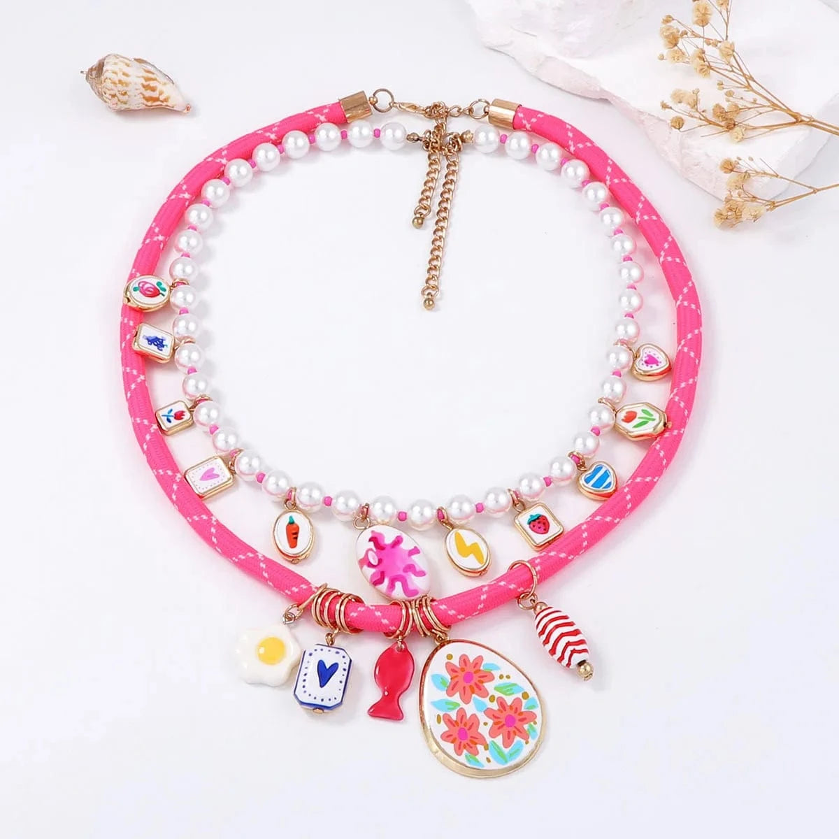 Luxury Crystal Exaggerated Water Droplet Tassel Necklace Women's Fashion Collarbone Chain