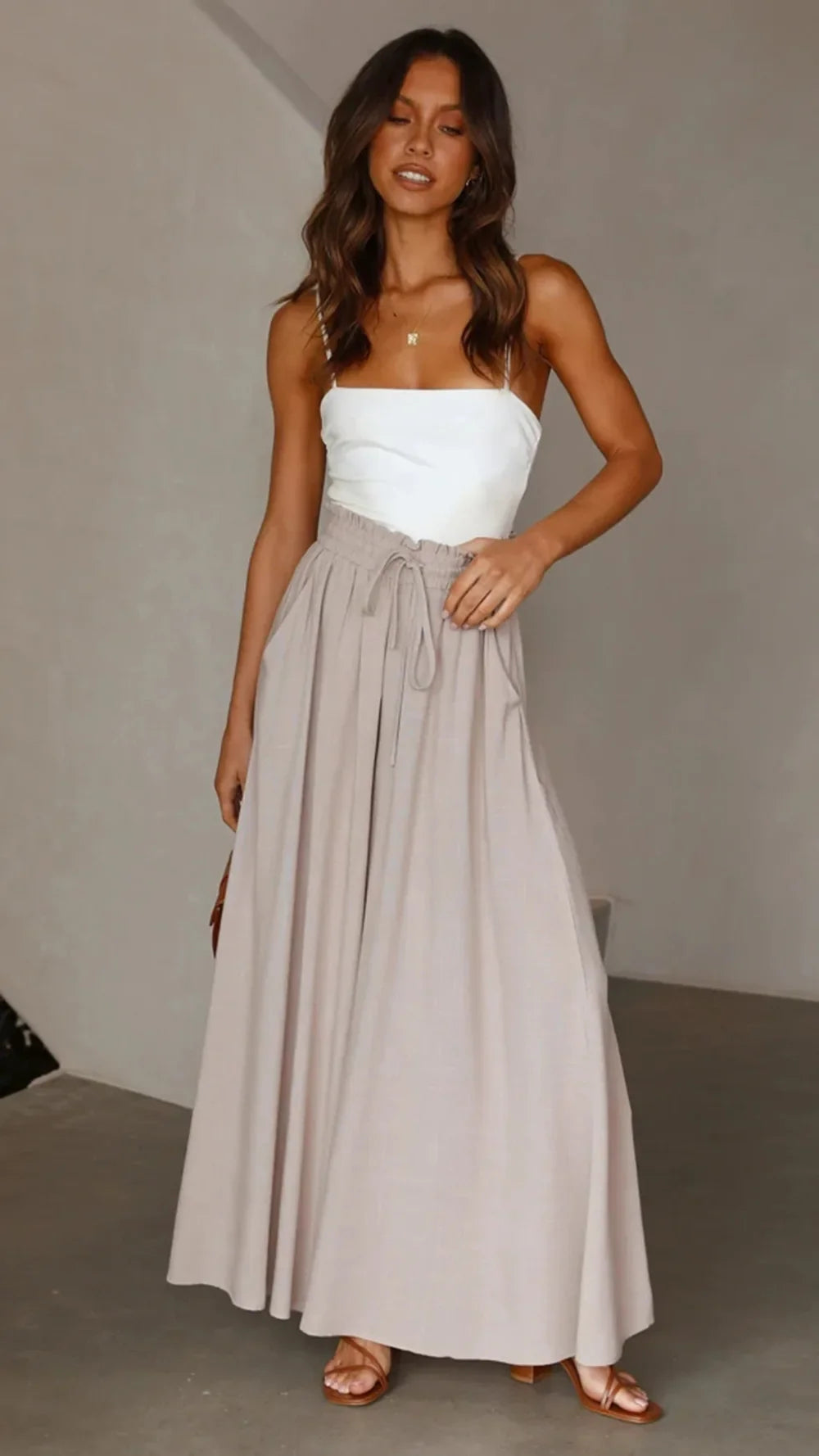Fashionable Loose Casual Wide Leg Pants Women's Spring Summer Independent Station Long Trousers Comfortable Female Clothing