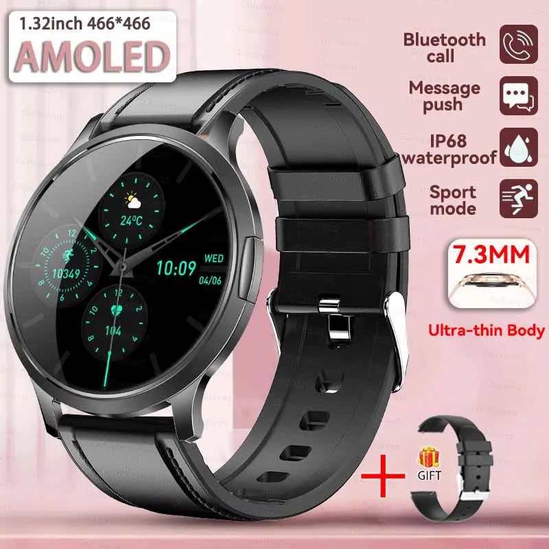 2025 New Smart Watch For Women 1.32"HD AMOLED Screen IP68 Waterproof Heart Rate Women Health Ladies Smartwatches For Android ios