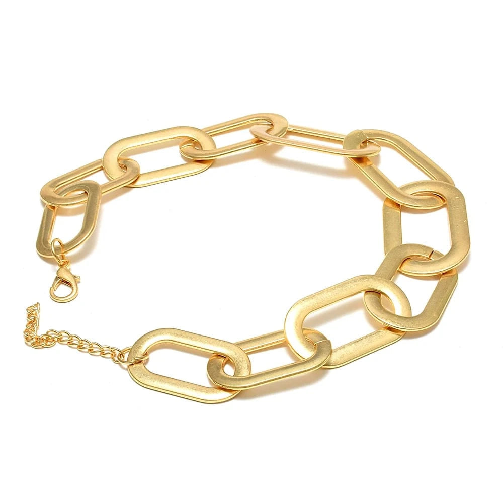 Hoops Necklaces Golden Metal Necklaces Popular Necklaces Jewelry For Women Trendy Accessories Wholesale