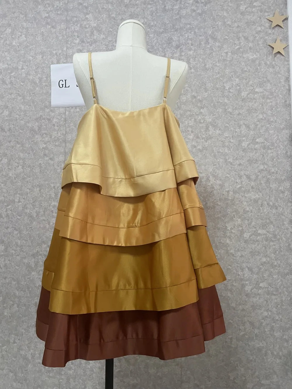 CM.YAYA Women Spaghetti Strap Tierred Big Swing Sleeveless Ball Gown Mini Dress 2023 Vintage Party Evening High Street Dresses