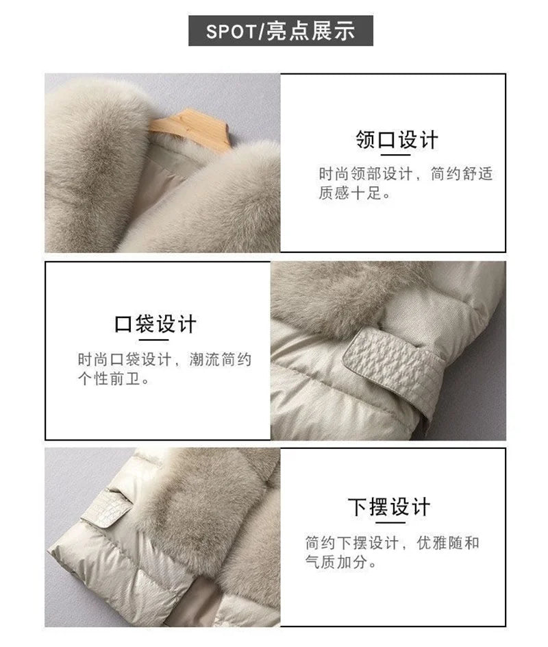 Vest Coat new Autumn Short Down Jacket Women Iimitation Fox Fur Vest Female Winter Wear Vest OutCoat waistcoat Sleeveless Coat