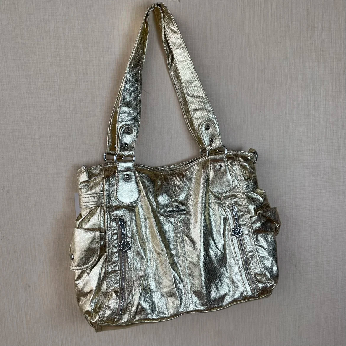 Original Designer Brand Retro Spice Special Metal Large Capacity Shoulder Handbag Crossbody Motorcycle Tote Bags for Women