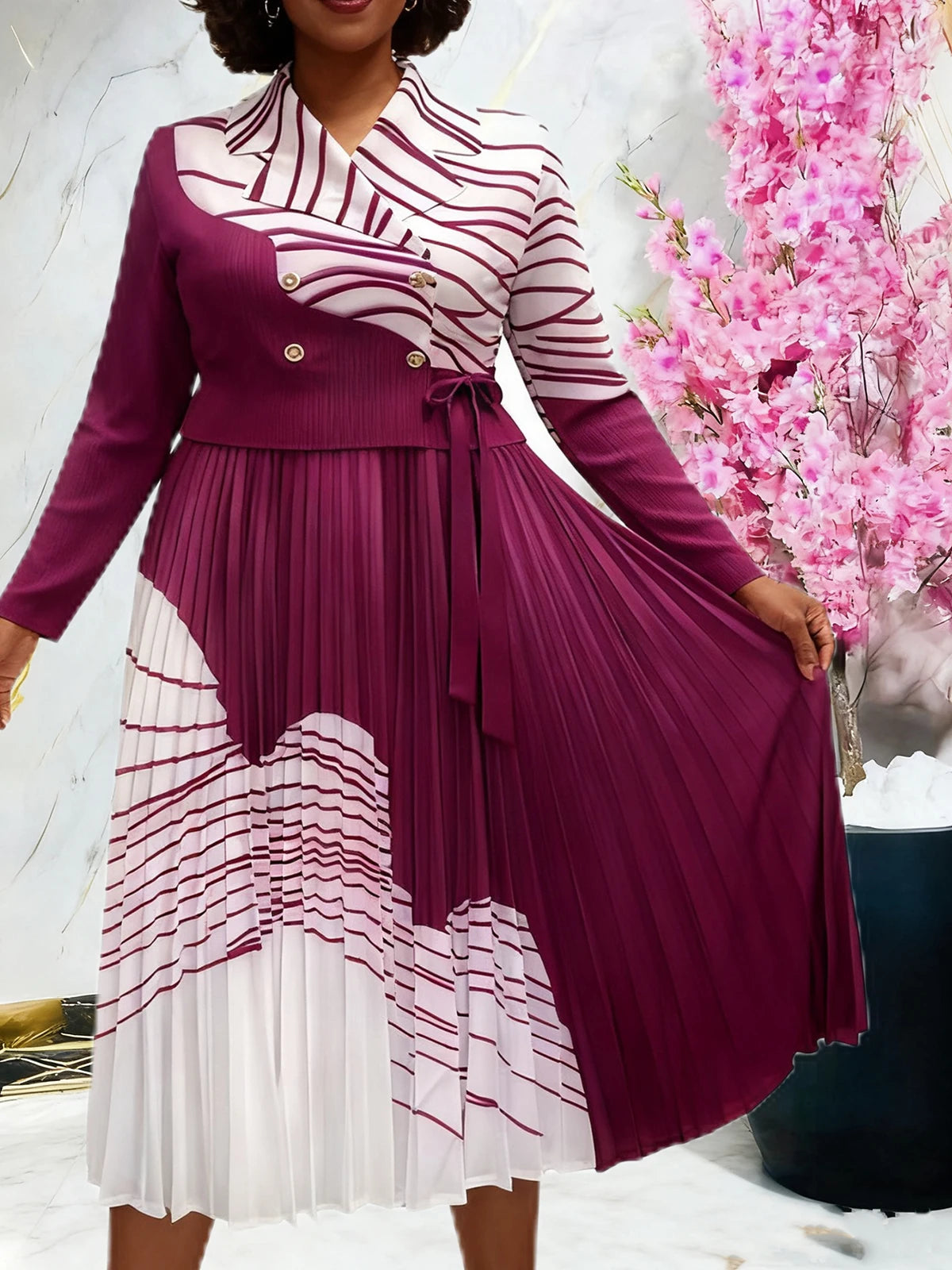 Dashiki Print Kaftan Dress