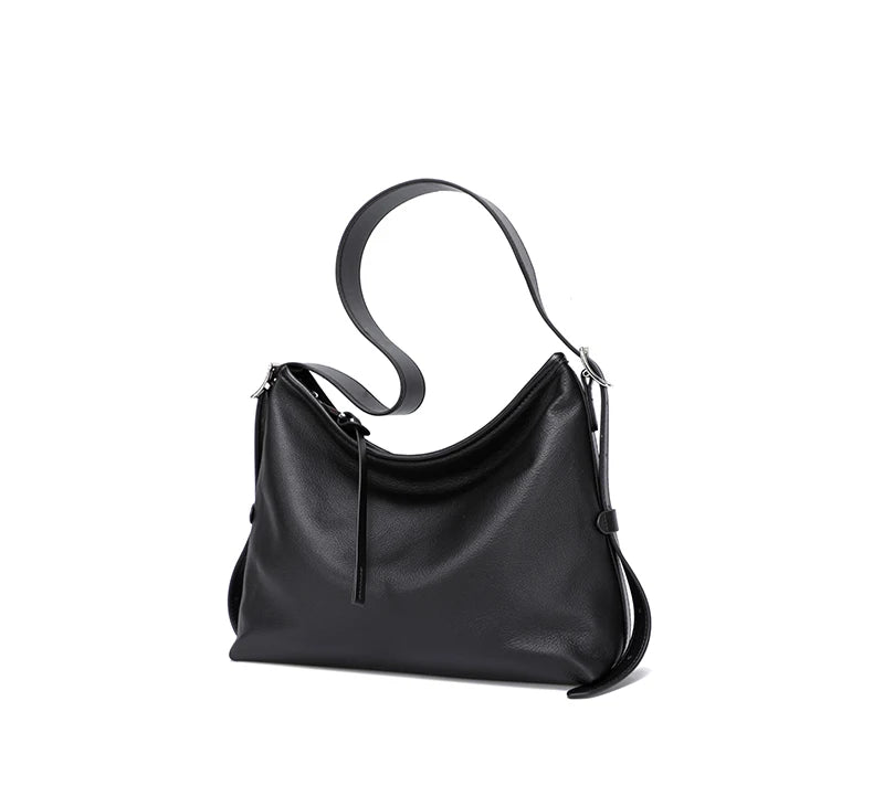 Cowhide Genuine Leather Handbags Women Casual Shoulder Bag Female Fashion Shopping Retro Large Luxury Designer Ladies Bags New