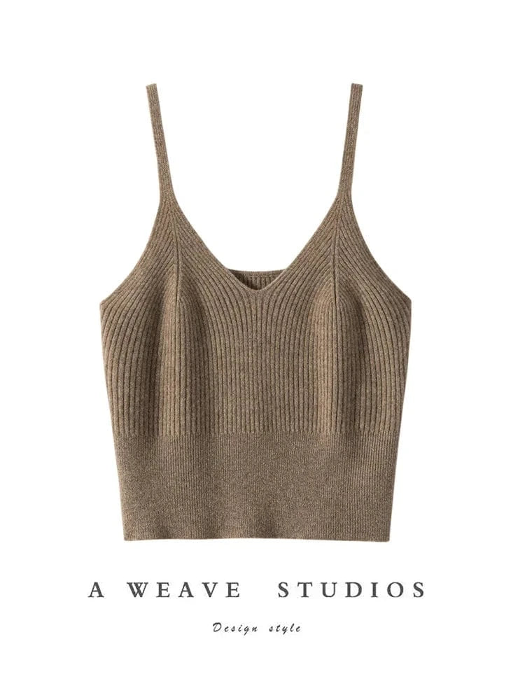 Spring Autumn Women Sweater Vest 100% Cashmere Vest V-neck Vest Short Simple Style Cashmere Sweater Vest Luxury Soft Comfy Tops