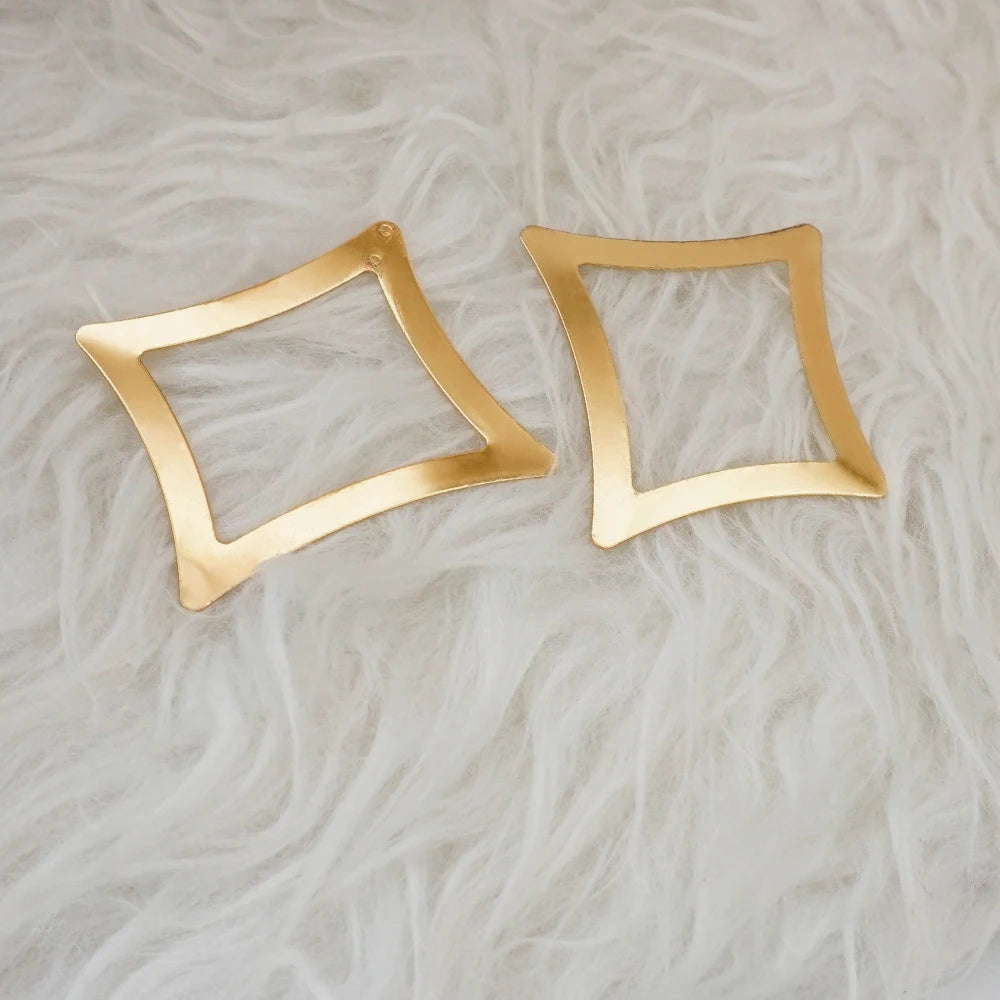 Fashion Jewelry Big Gold Color Round Geometric Earrings Dangle Drop Earrings For Women African Wedding Party Gifts