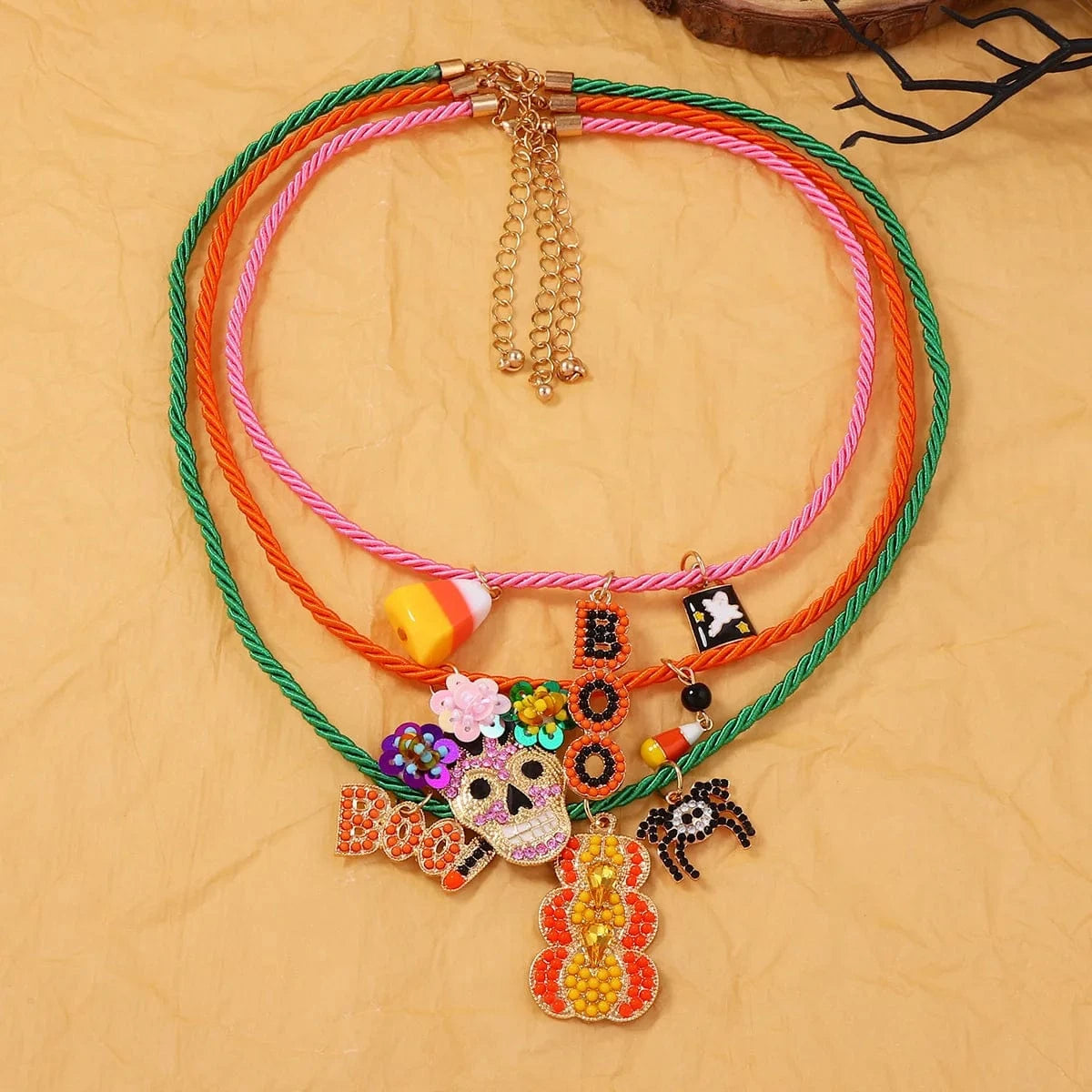 Luxury Crystal Exaggerated Water Droplet Tassel Necklace Women's Fashion Collarbone Chain