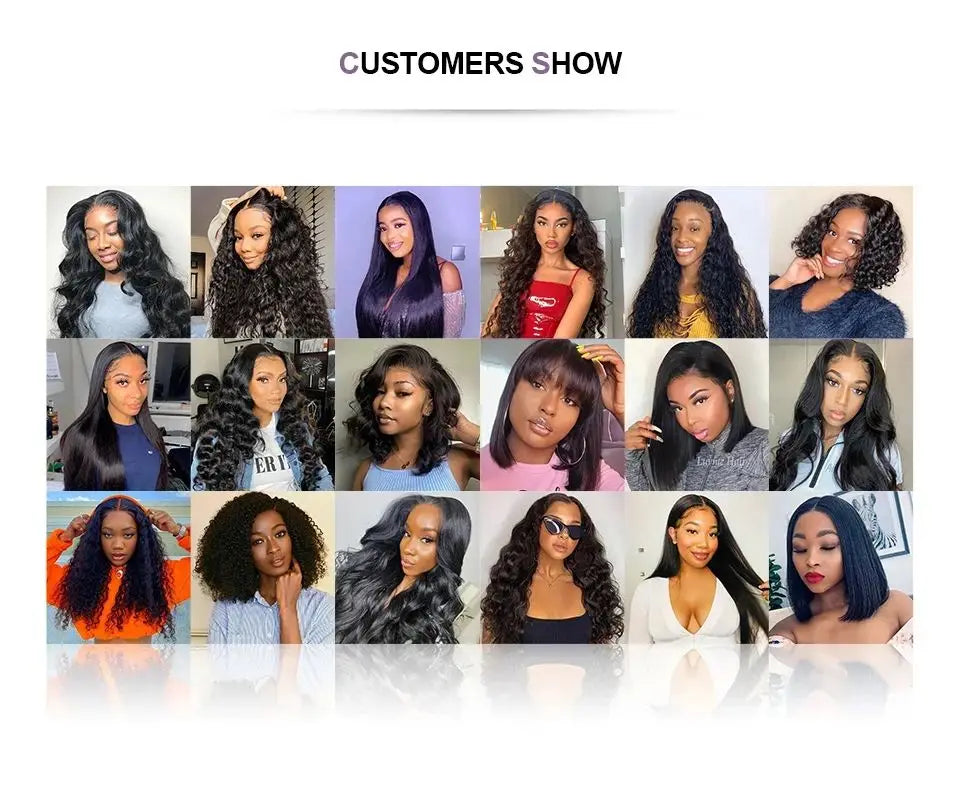 100% Human Hair wigs Glueless Deep Wave Bob Wigs 13x6 Transparent Lace Frontal Wig 16 inch Kinky Curly Short bob Wig of Women