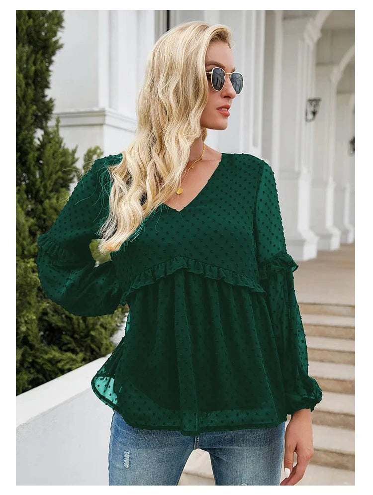 Spring Summer New Women's Black Lace Collar Maternity Shirt Sheer Long Sleeve Drawstring Design for Expectant Mothers