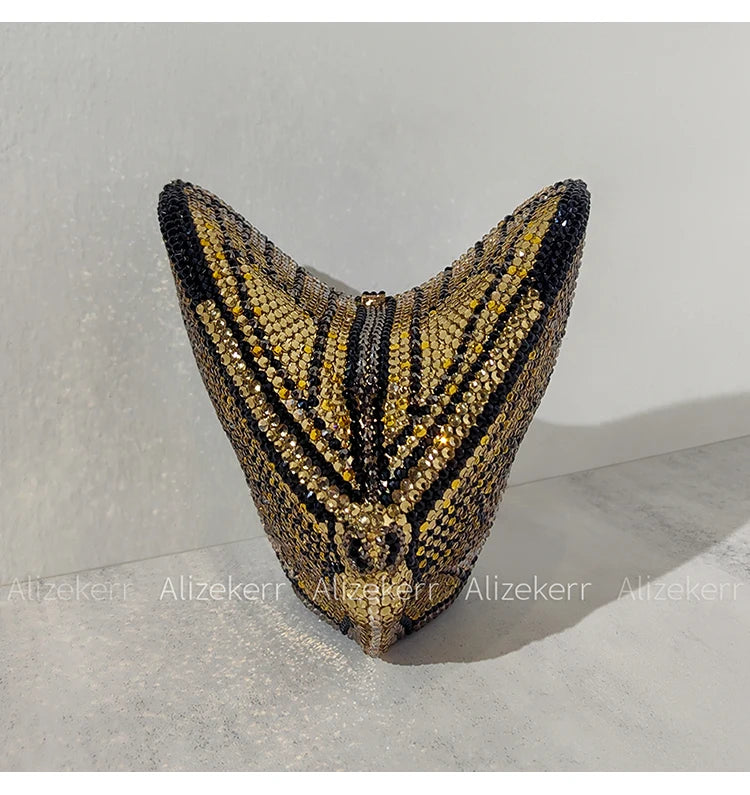 Alizekerr Butterfly Diamond Evening Bags Women 2025 Luxury Designer Gorgeous Rhinestone Clutch Purses And Handbags Wedding Party