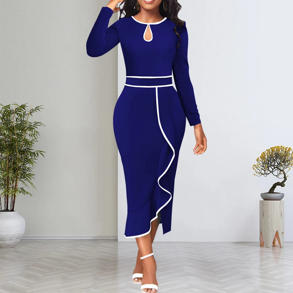 Sexy Fashion Lotus Leaf Women's Dress JX5773