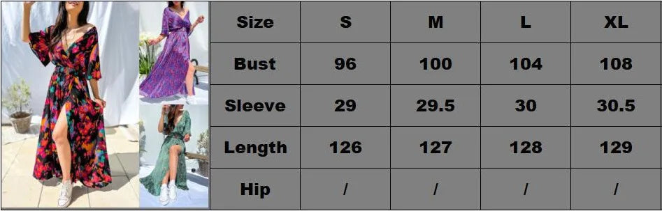 2023 Summer Elegant V-Neck Belt-Printed Long Dress From Amazon's Independent Store Wish Asia Exquisite Craftsmanship Slim Fit