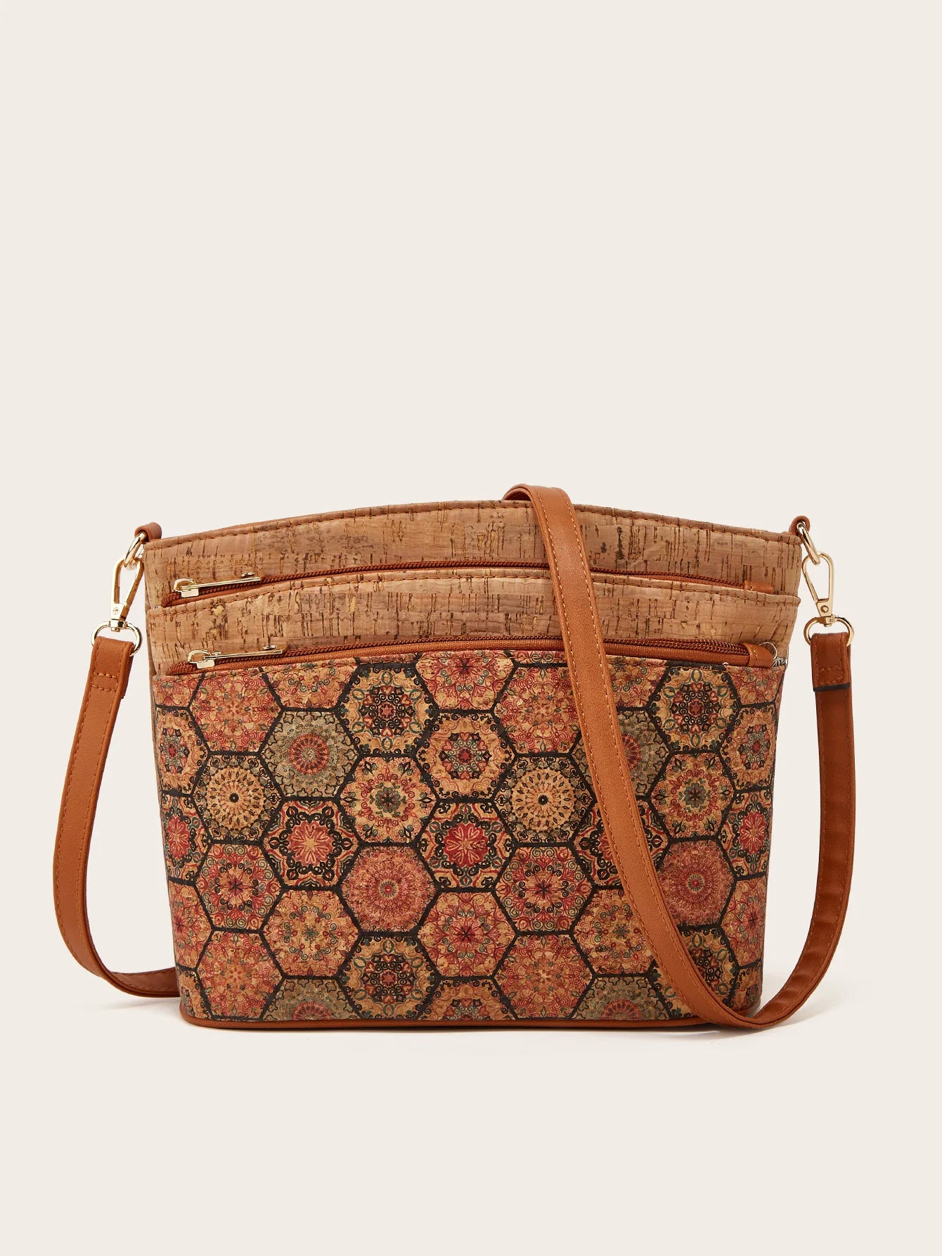 New Casual Fashion Ladies Ethnic Shoulder Crossbody Personalized Hugh Retro Bark Bag