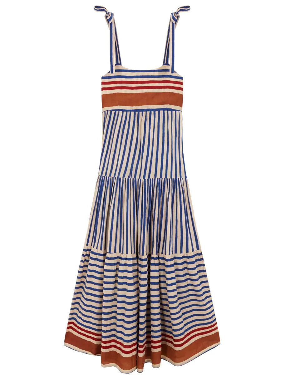 "Elevate Your Summer Wardrobe with Our Stylish Halter Neck Dresses in Blue and Red!"