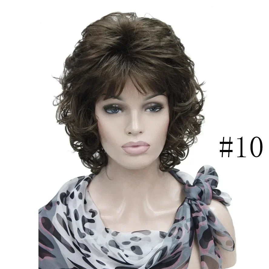 Short Curly Synthetic Wig With Comfortable Fit For Women