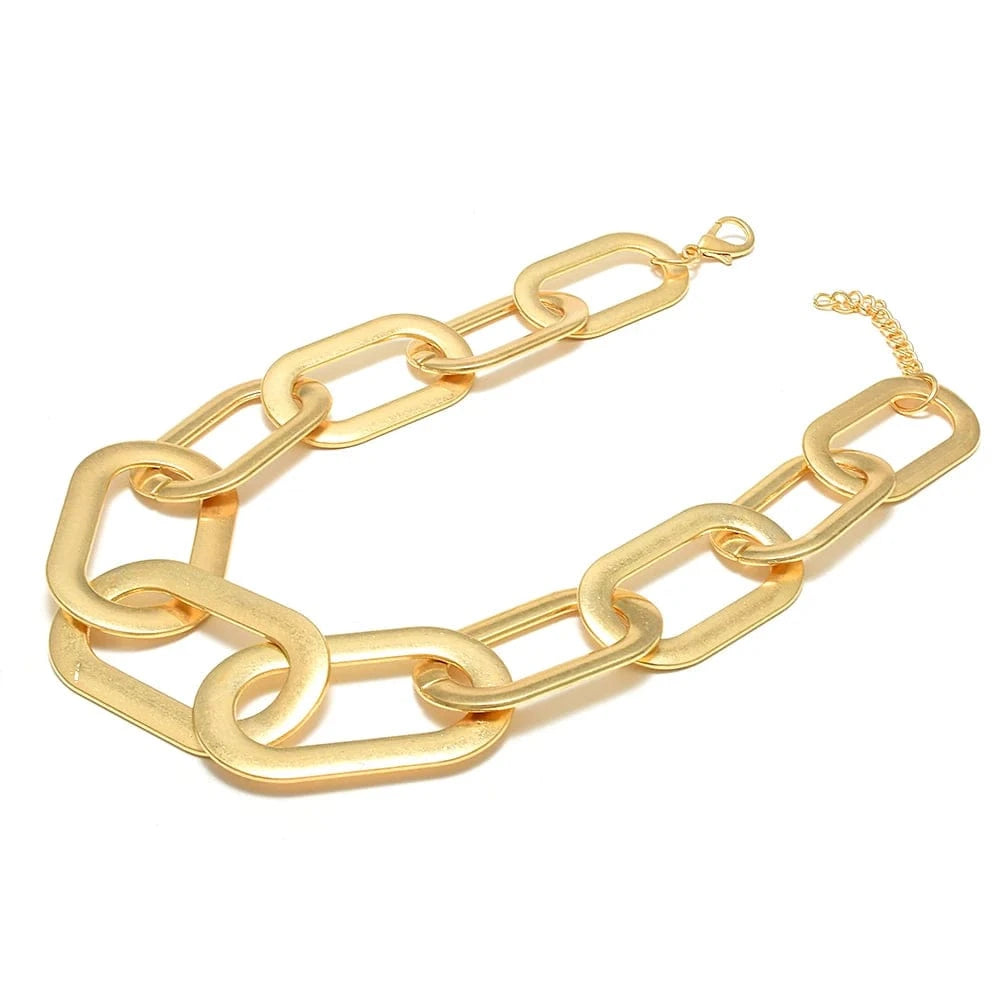 Hoops Necklaces Golden Metal Necklaces Popular Necklaces Jewelry For Women Trendy Accessories Wholesale