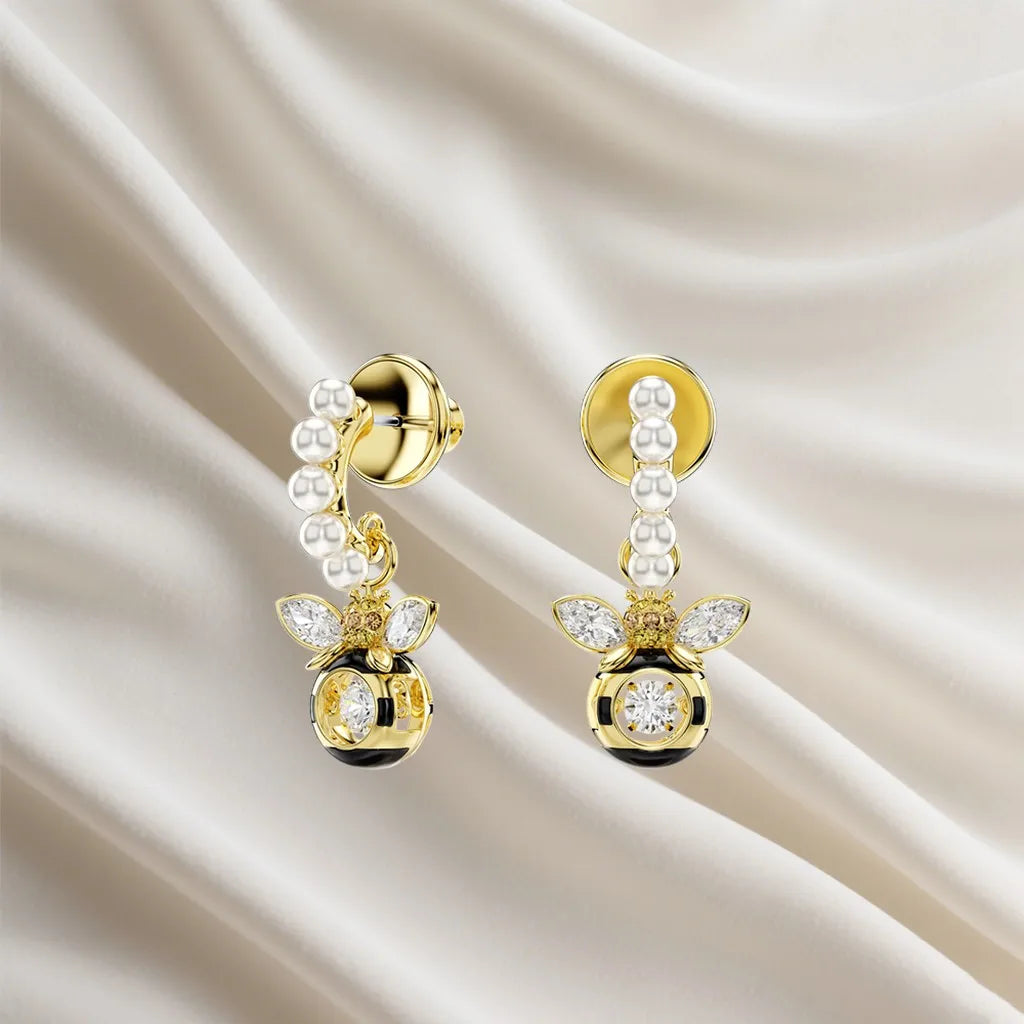 Sparkling Inlaid Pearl Pendant Jewelry Set for Women