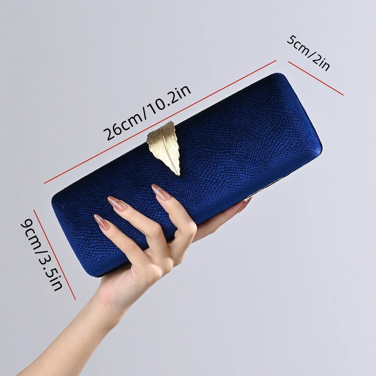 2025 Luxury Velvet Evening Clutch Bag Crystal Leaf Clasp Chain Handheld Purse for Gala Dinners Weddings Cocktail Parties