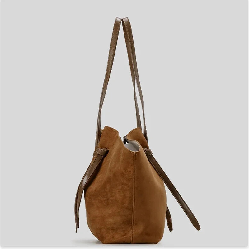 Luxury Frosted Ladies Tote Bag European American Style Wing-shaped Handbag High-end Suede Large-capacity Shoulder Bag Wing Bag