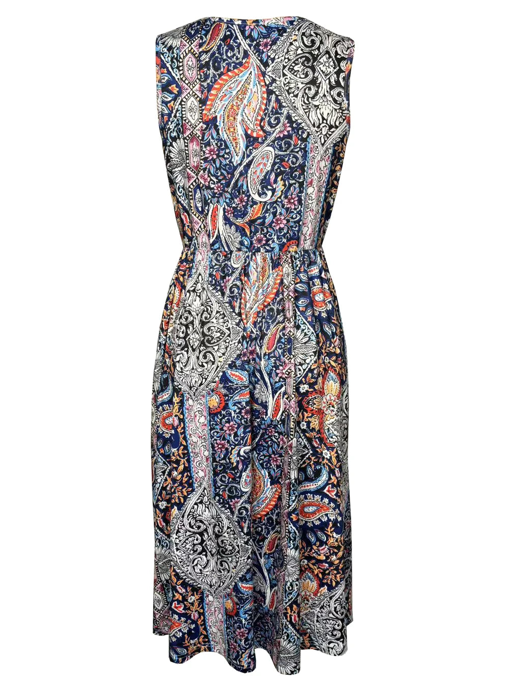 Women's spring/summer cashew nut Beach casual print dress
