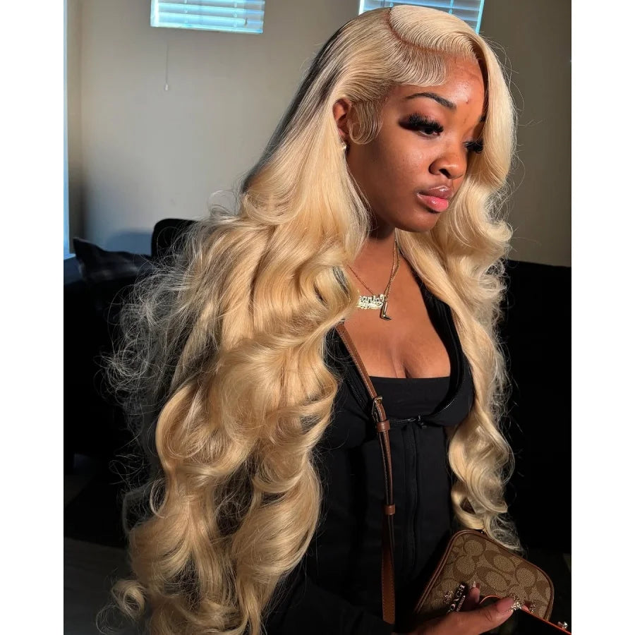 Ginger Orange Body Wave Human Hair Lace Front Wig For Women