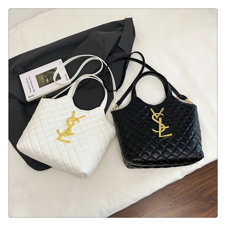 2025 Spring New Style Large Women's Bags, Letter-patterned Large-capacity Tote Bags, Underarm Bags, Fashionable and Versatile