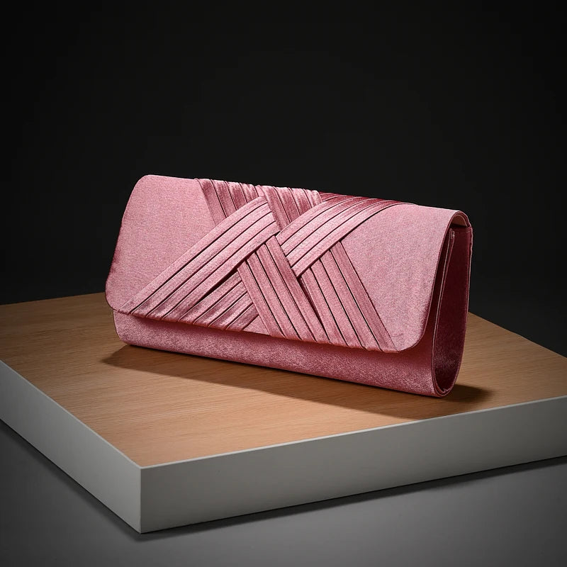 Luxury Stripes Designer One-shoulder bag Envelope Evening Clutch Bags hardware shoulder bag women wedding party gift bag