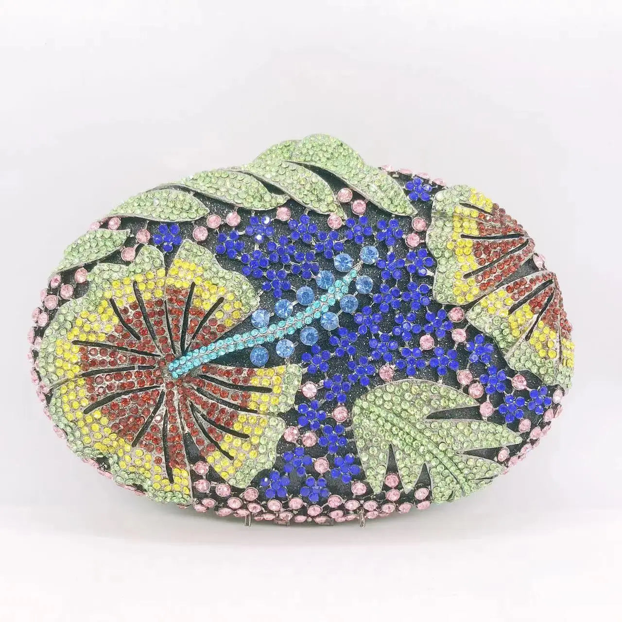 Blue/Yellow/White Multicolored Diamond Crystal Clutch Rhinestone Women Clutches High Quality Phone Wallet Best Party Purse Bag