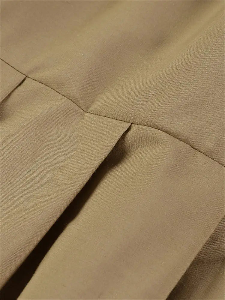 Celmia High Waist Swing Long Skirt Women Fashion Pleated Zipper Party Jupe Casual Loose A-line Skirt 2024 Vintage Beach Skirt