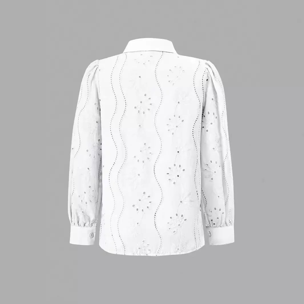 Sexy Pink Women Tops Single Breasted Solid Color Long Sleeved Collar Cardigan Shirt for Female Streetwear 2024 Autumn/Winter New