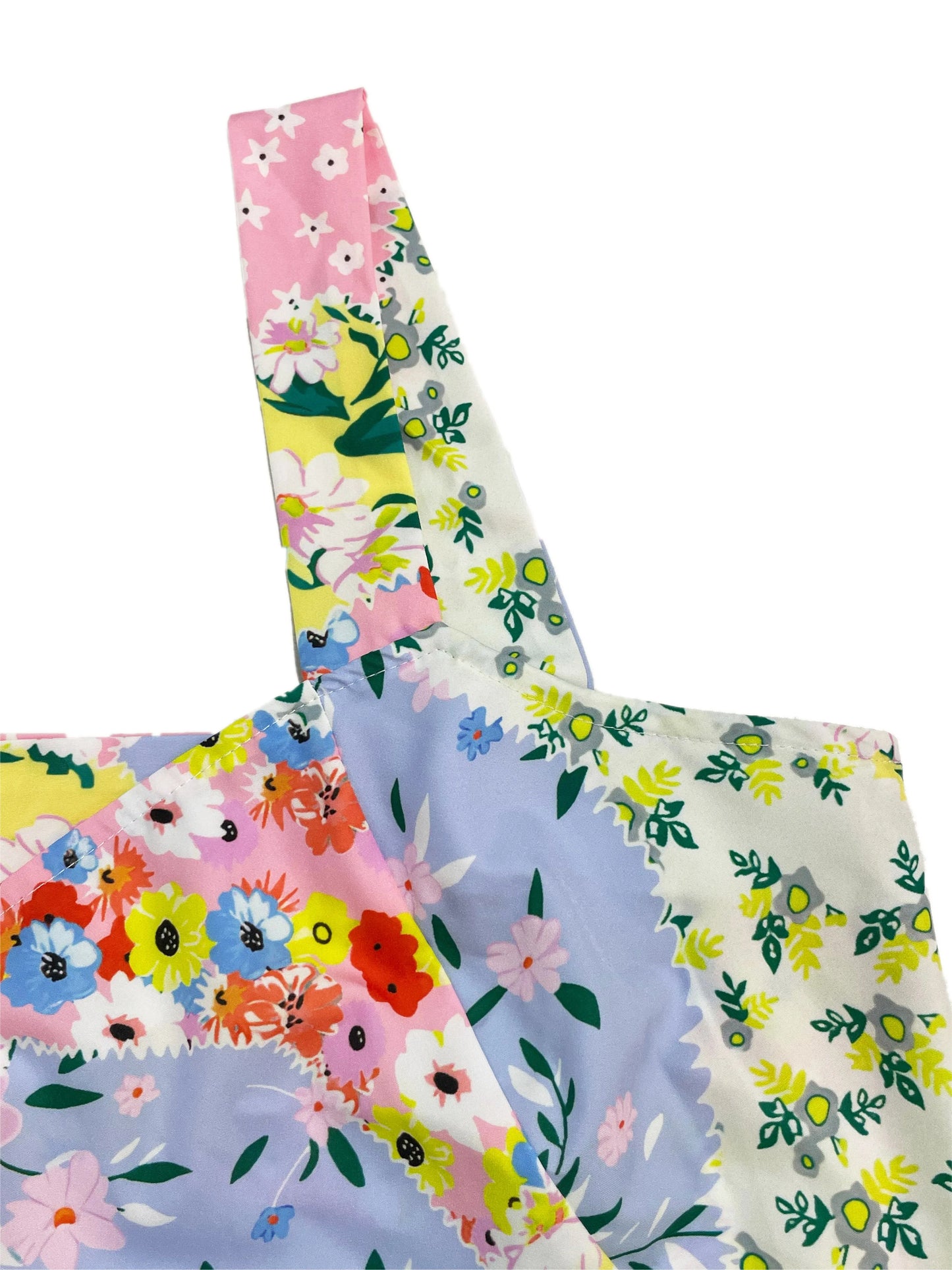 Women's Floral Print Strapless Back Tie Bow Dress 1181