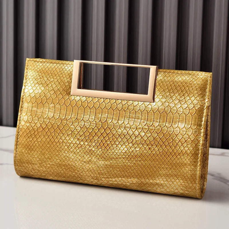Elegant Alligator Pattern Clutch Crossbody Bag for Women