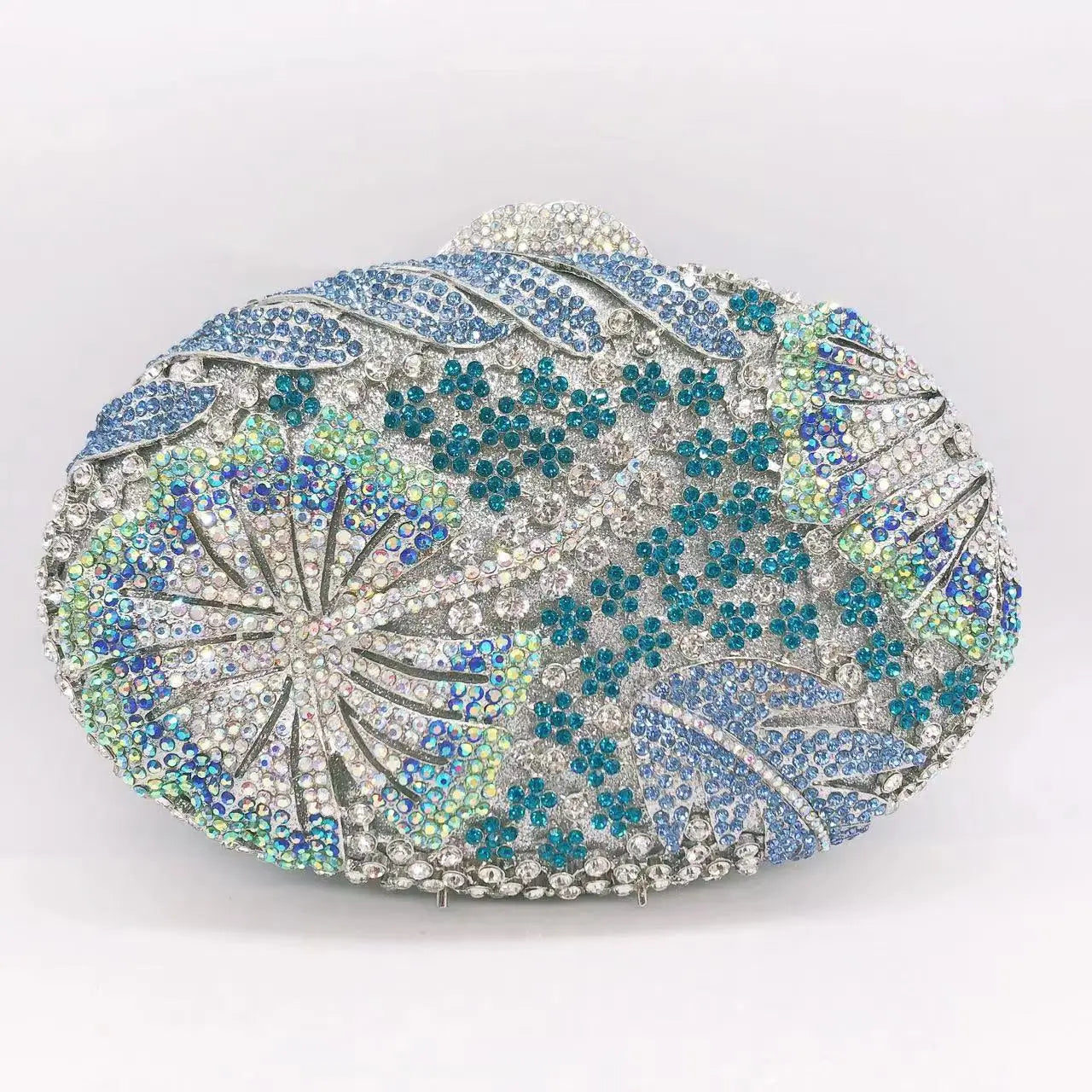 Blue/Yellow/White Multicolored Diamond Crystal Clutch Rhinestone Women Clutches High Quality Phone Wallet Best Party Purse Bag