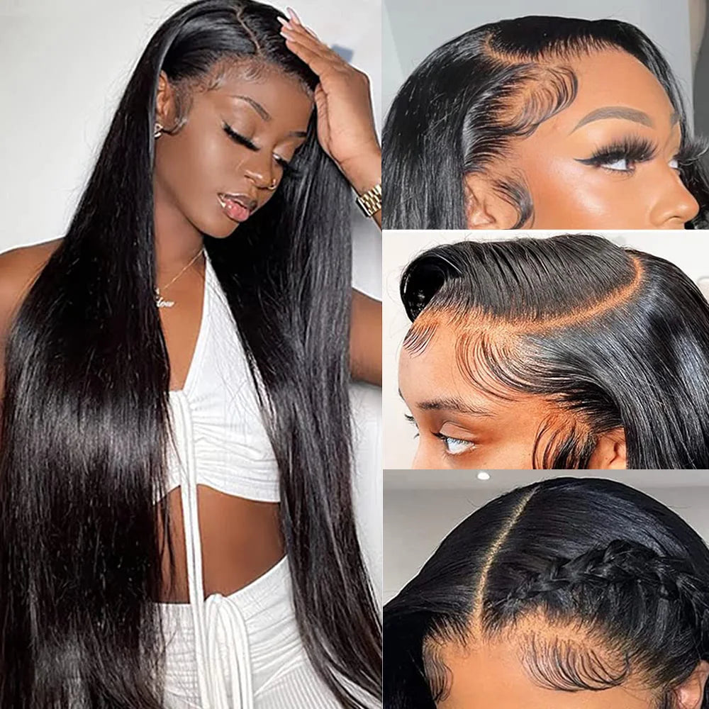 13x6 HD Lace Front Human Hair Wigs Straight 13X4 Lace Front Human Hair Wig 32 Inch Lace Front Wig Human Hair Natural Color