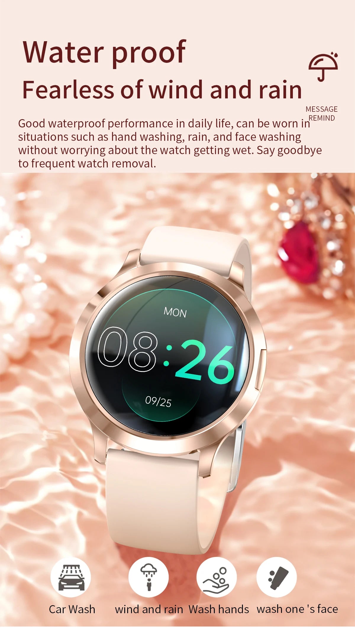 2025 New Smart Watch For Women 1.32"HD AMOLED Screen IP68 Waterproof Heart Rate Women Health Ladies Smartwatches For Android ios