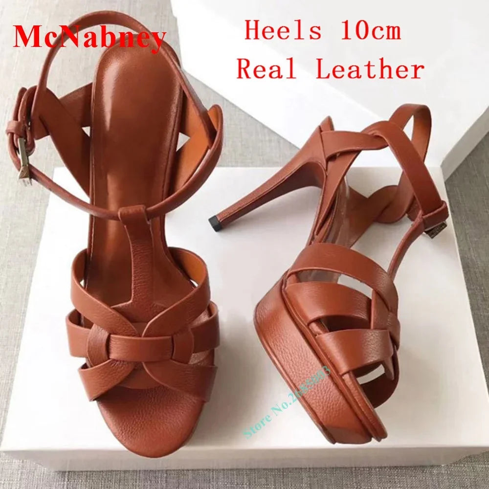 Elegant Open Toe Buckle Slingback Sandals for Women