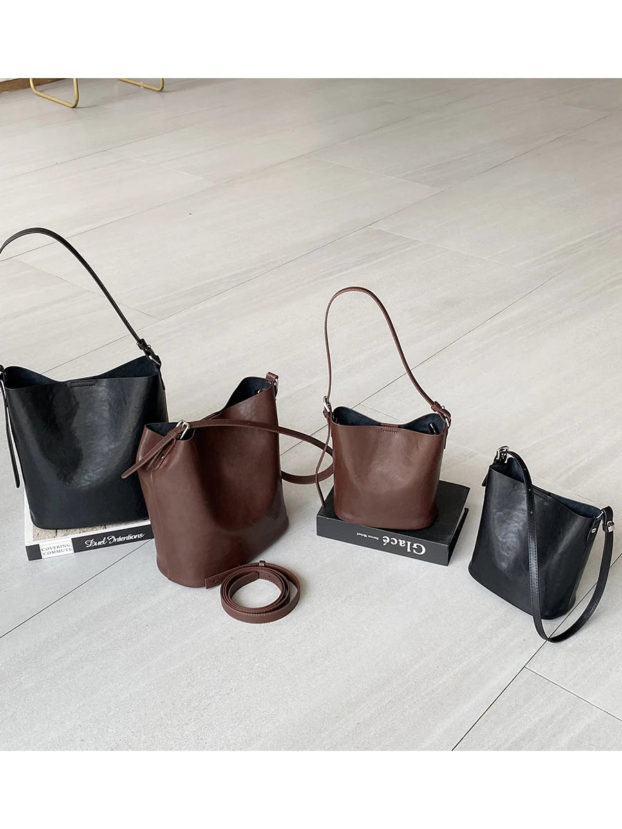 Women's Cowhide Genuine Leather Bag Ladies High Quality Luxury Designer Handbag Fashion Crossbody Bags Female Shoulder Bag Lady