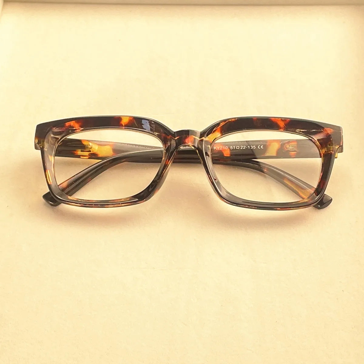 Women's Fashion Square Reading Glasses with Spring Hinges - Tortoiseshell, Solid Brown & Leopard Print Frames