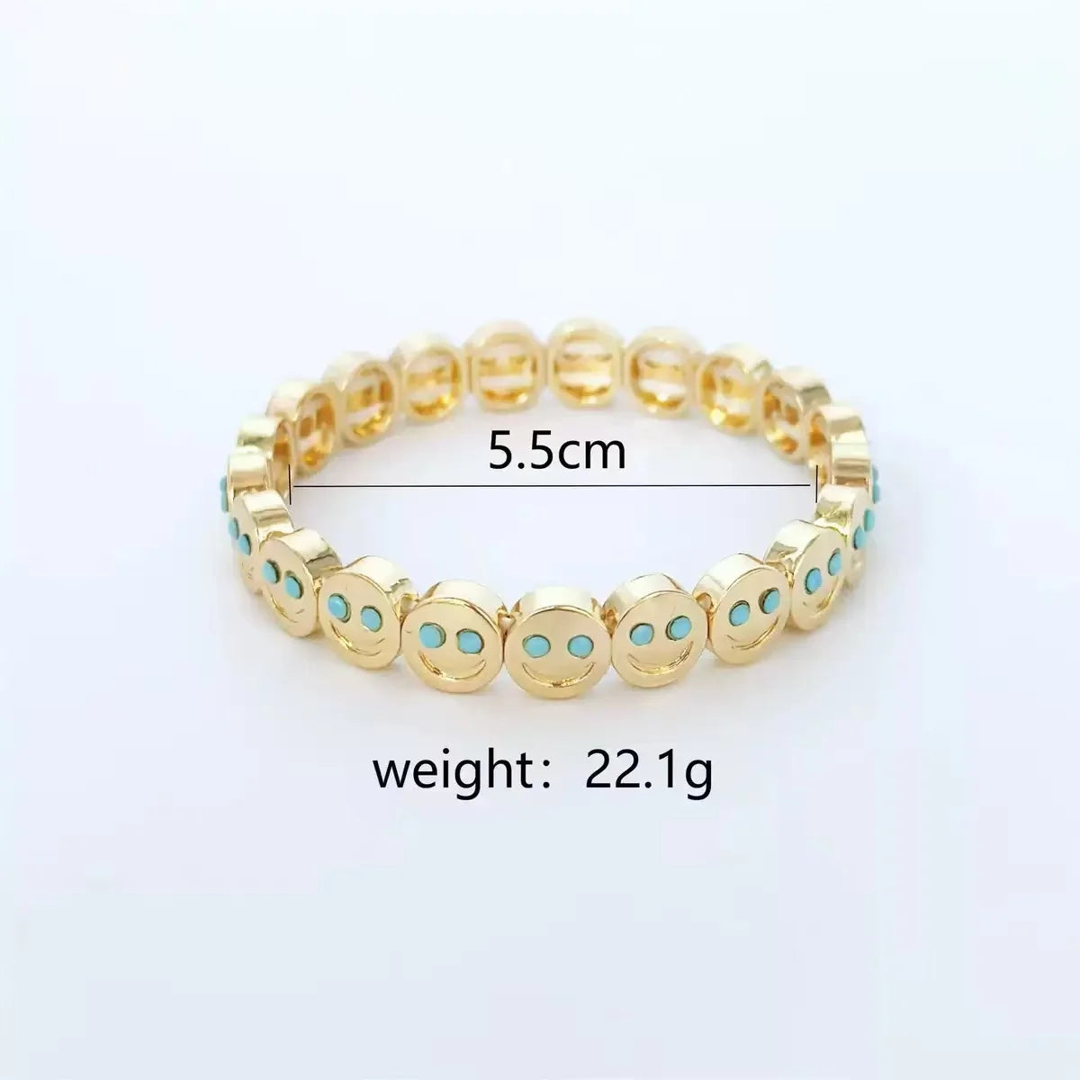 Colorful Smiley Face Charm Bracelet