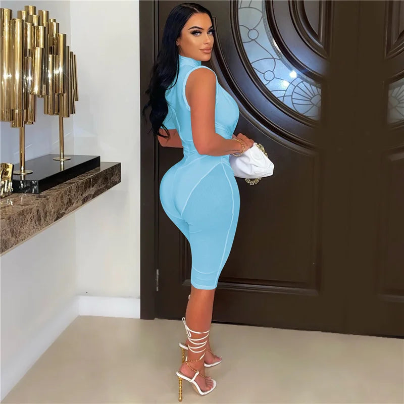 Sexy Mesh Patchwork See Through Skinny Playsuit Women One Shoulder Draped Hollow Out One Piece Rompers Party Club Jumpsuit Short