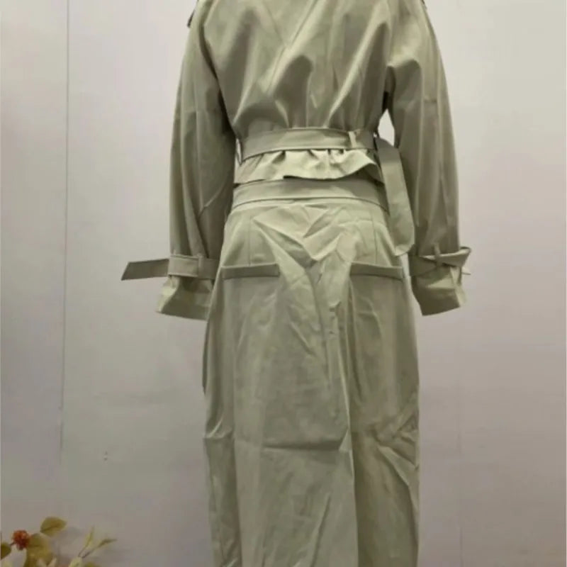Two Piece Set Women Dress Sets Belt Midi Skirts Cardigan Coats Suits A Line Loose Fit Casual Frock Skirt Office Lady Spring