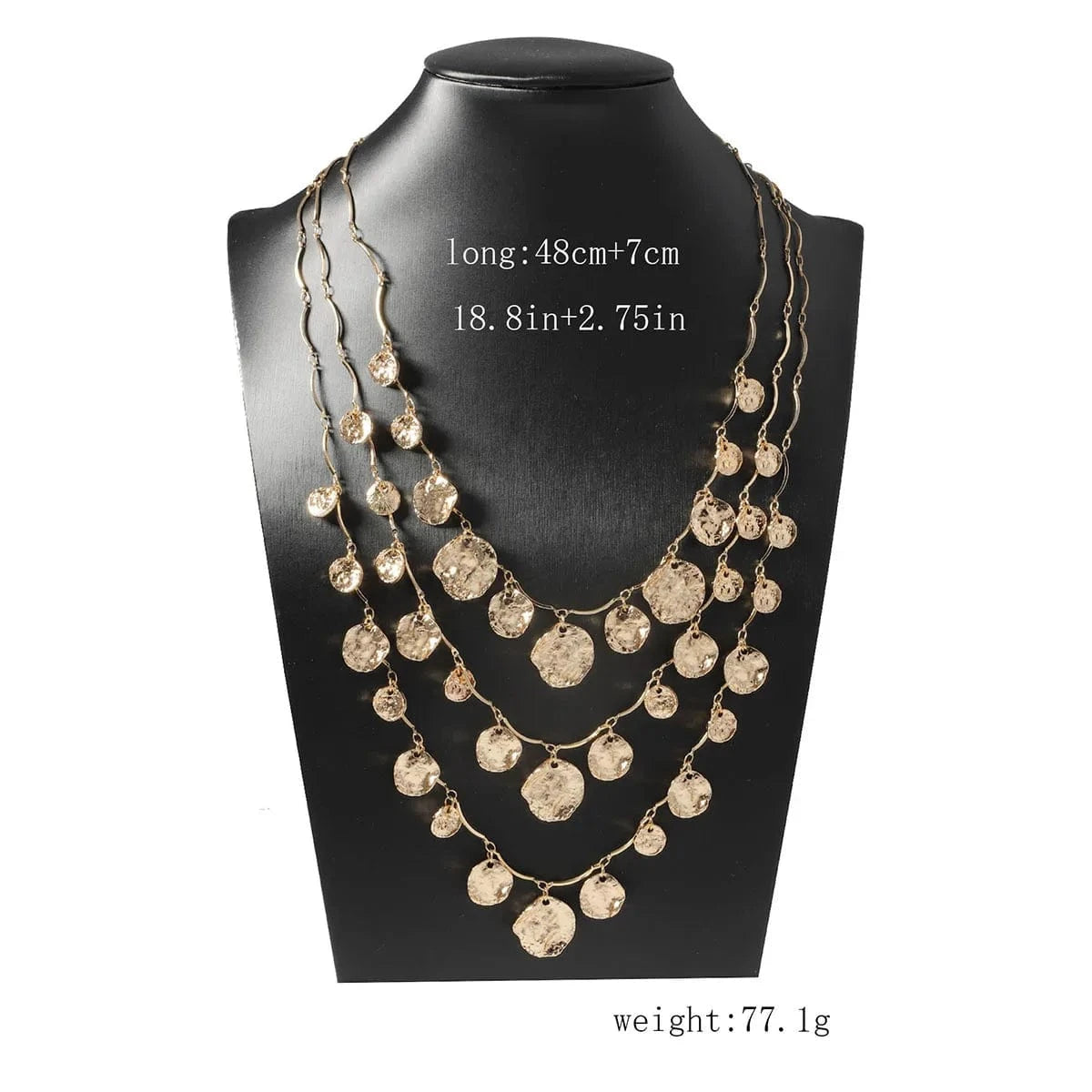 Luxury Crystal Exaggerated Water Droplet Tassel Necklace Women's Fashion Collarbone Chain