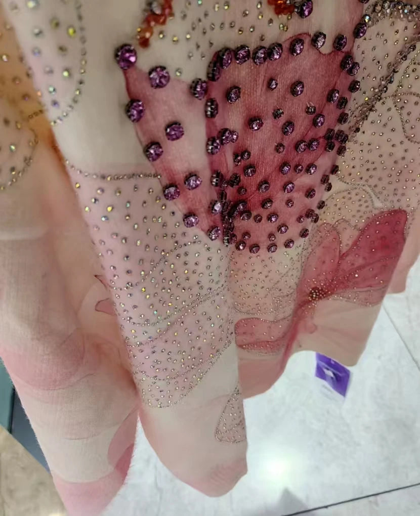 Real Photos Sparkling Stones Stitch Sweater for Women Autumn/Winter 2025 New Trend Outwears Knitwear Pullovers Female Clothing