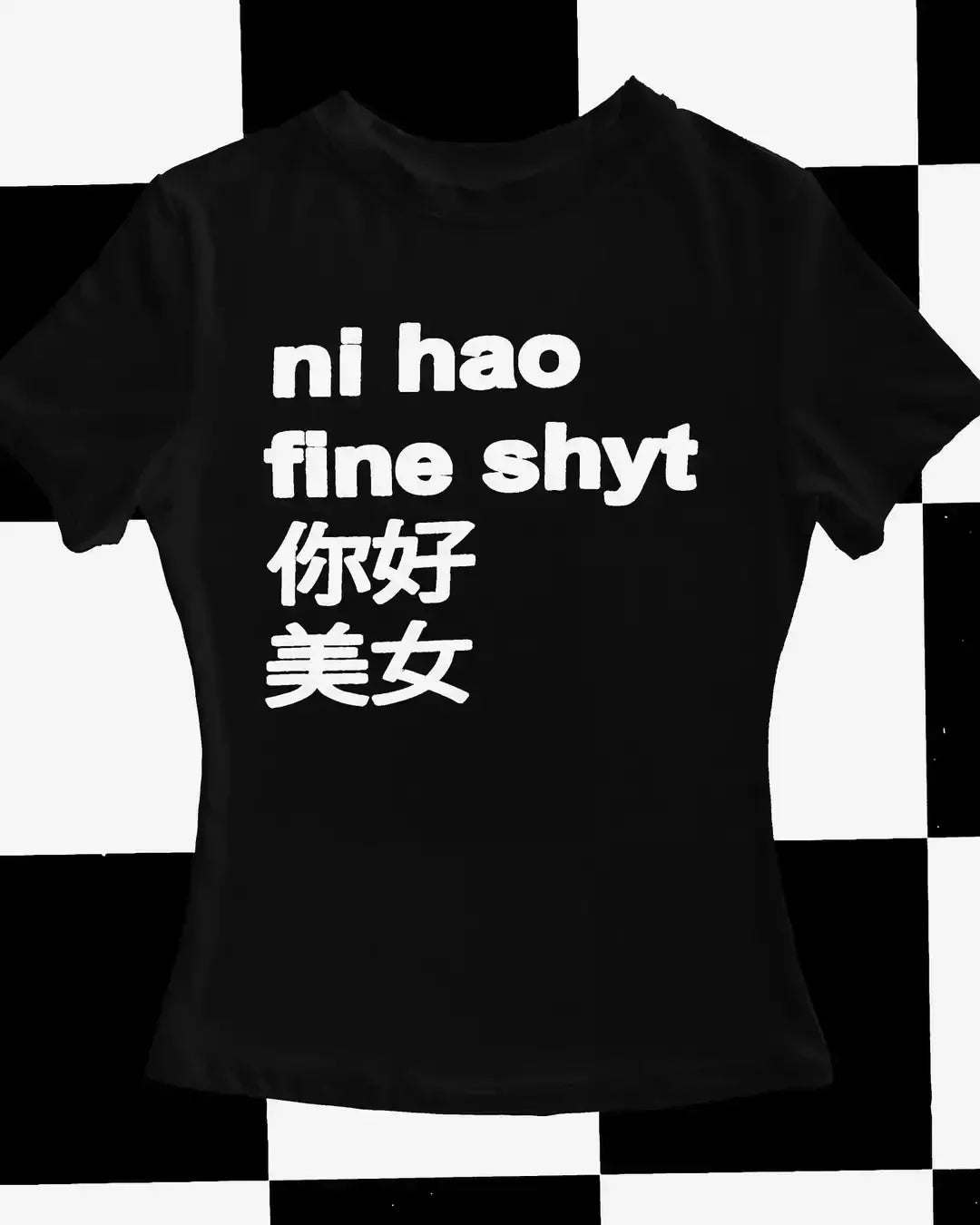 Y2K Glasses Wearing Kitten Pattern Printed Slim Fit Women's T-shirt Retro Pure Cotton Exquisite Fashion Casual Top Kawaii